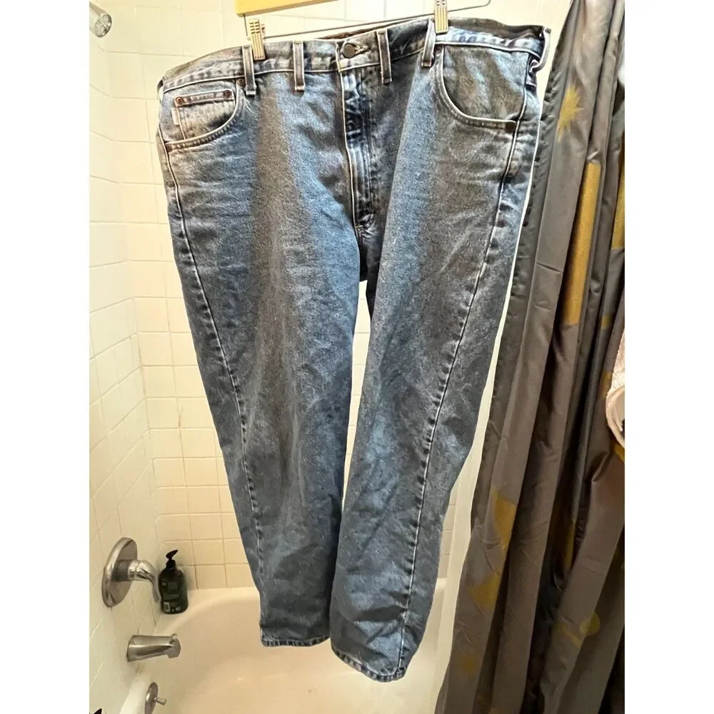 Carhartt B17 STW Relaxed Fit Jeans – Men’s 44x30 (Stonewash Blue Denim)
